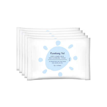 PyunkangYul Kids & Baby Mild Sun Cleansing Tissue 10ea*5
