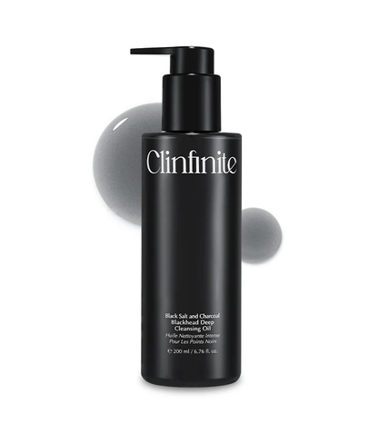 Clinfinite Black Salt & Charcoal Blackhead Deep Cleansing Oil 200ml