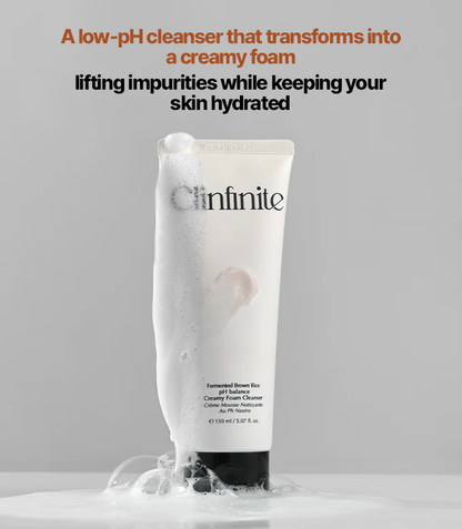 Clinfinite Fermented Rice Mild Acidic Creamy Foam Cleanser 150ml