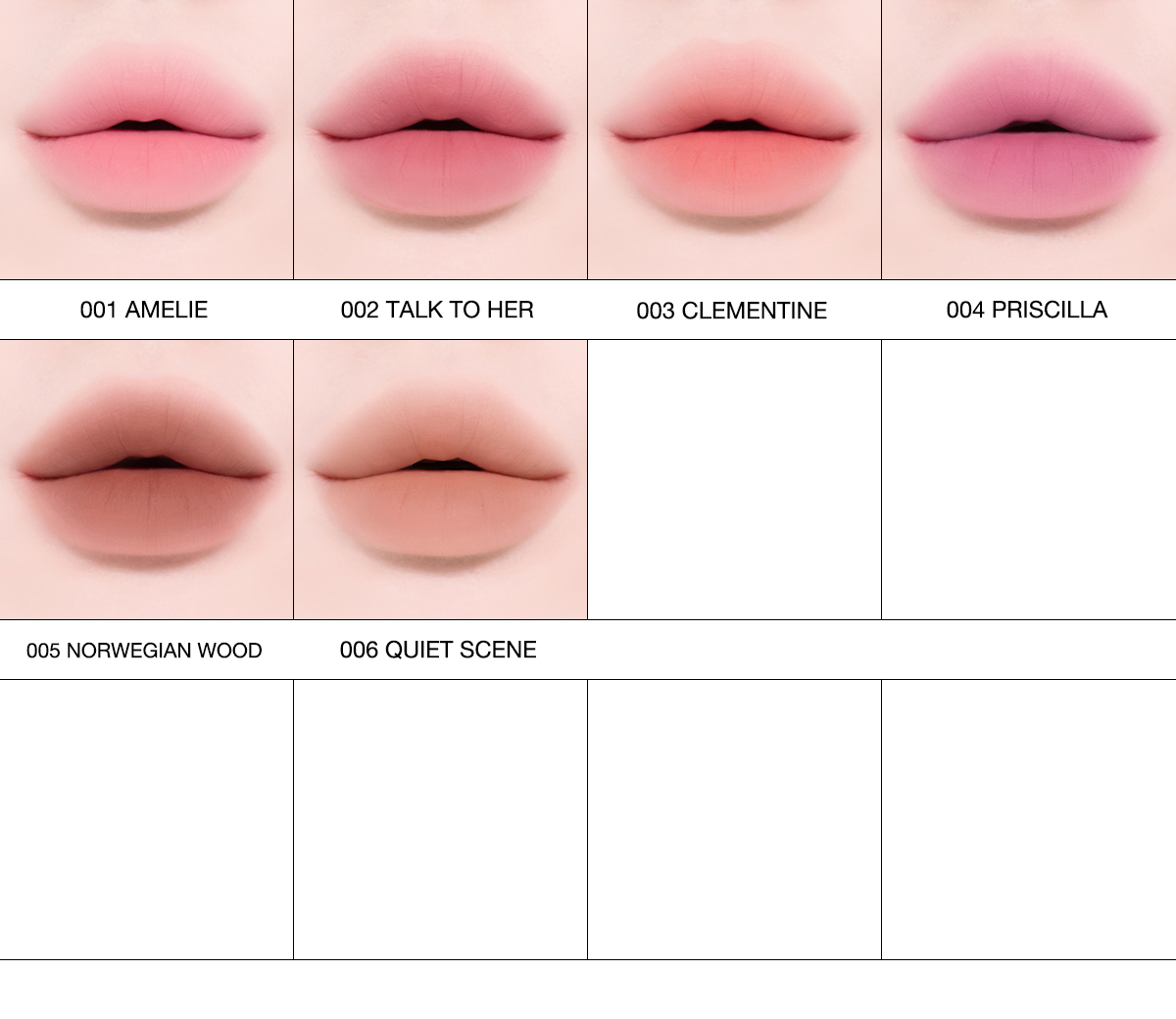 Tiptoe Mousse Tang Lip Matter - 6 Colors