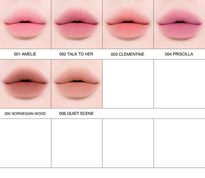 Tiptoe Mousse Tang Lip Matter - 6 Colors