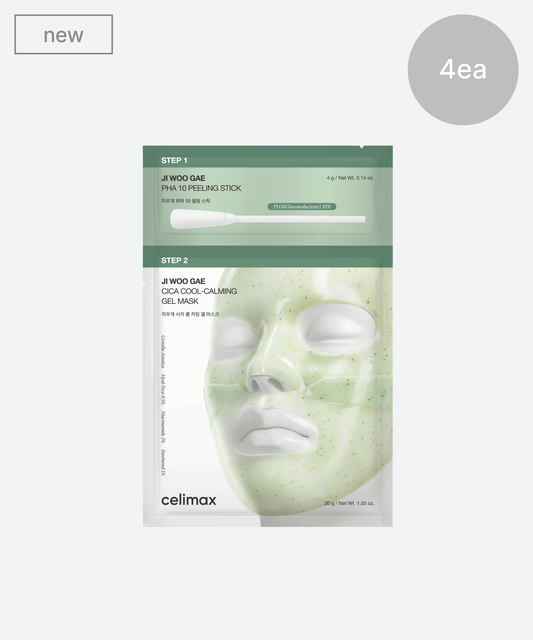celimax Ji Woo Gae Cica PHA Peel 2-Step Gel Mask 4ea