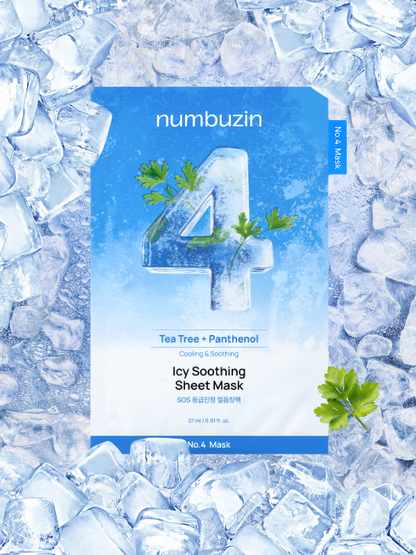 numbuzin No.4 Icy Soothing Sheet Mask 27ml-0
