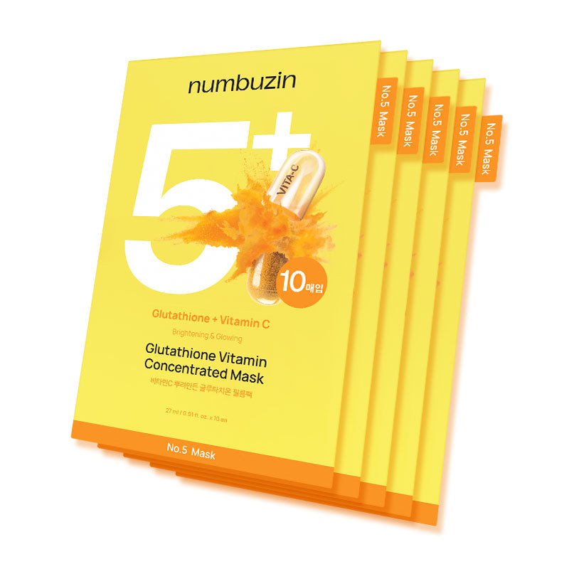 numbuzin No.5+ Glutathione Vitamin Concentrated Mask 27ml-1