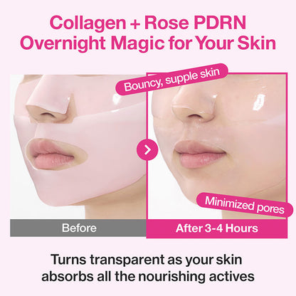 numbuzin No.2 Rose PDRN Overnight Collagen Mask 37ml-2