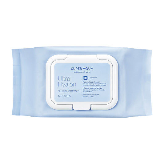 MISSHA Super Aqua Ultra Hyalron Cleansing Water Wipes 30 sheets-0