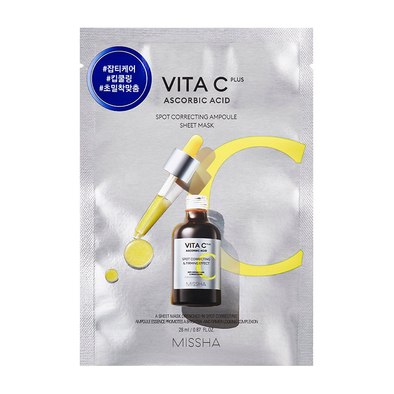 MISSHA Vita C Plus Spot Correcting Ampoule Sheet Mask 26ml-1