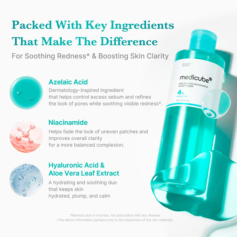 medicube Azelaic Acid Niacinamide Clear Toner 250ml-3