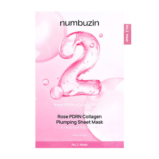 numbuzin No.2 Rose PDRN Collagen Plumping Sheet Mask 33ml-0
