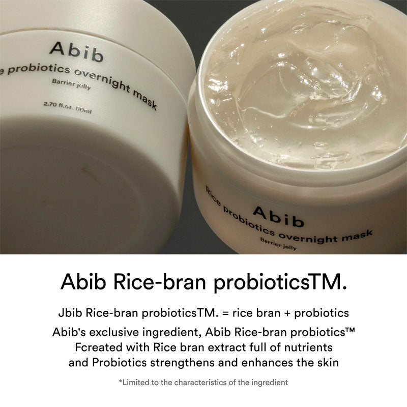 Abib Rice Probiotics Overnight Mask - Barrier Jelly 80ml-2