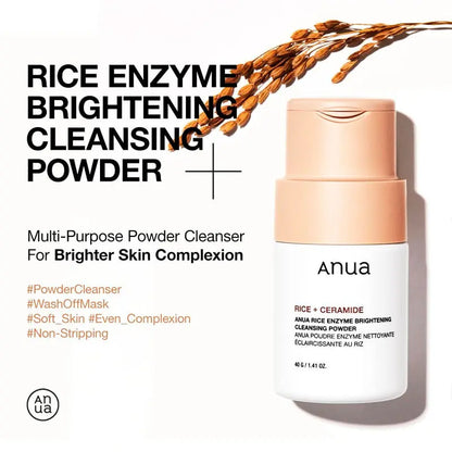 Anua Rice Enzyme Brightening Cleansing Powder 40g-1