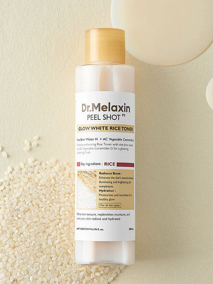 Dr.Melaxin Peel Shot Glow White Rice Toner 200ml-0