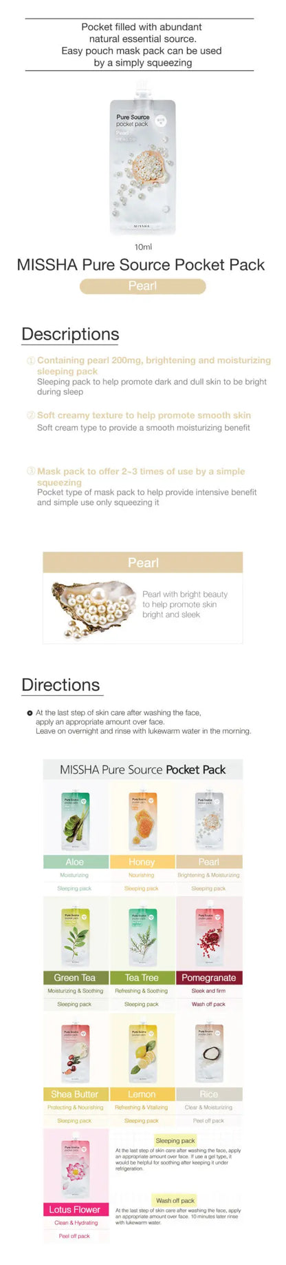 MISSHA Pure Source Pocket Pack Pearl 10ml-1