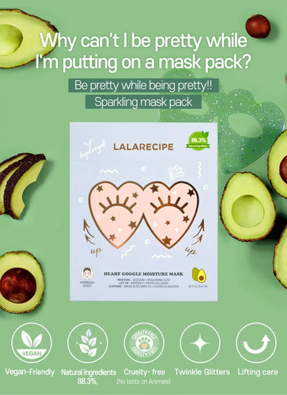 Lala Recipe Heart Goggle Moisture Mask 7g-2