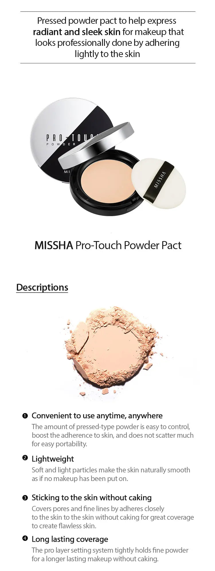 MISSHA Pro Touch Powder Pact 10g-4