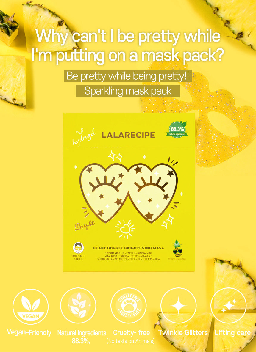 Lala Recipe Heart Goggle Brightening Mask 7g-2