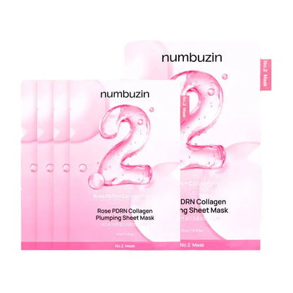 numbuzin No.2 Rose PDRN Collagen Plumping Sheet Mask 33ml-1