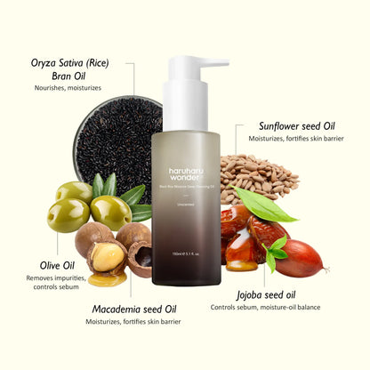 haruharu wonder Black Rice Moisture Deep Cleansing Oil 150ml-4