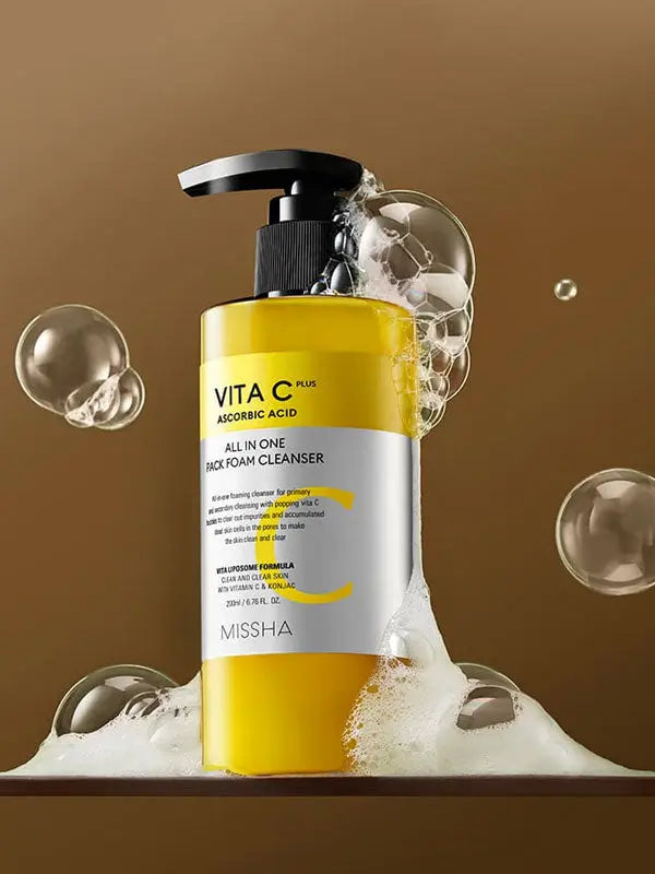 MISSHA Vita C Plus All in One Pack Foam Cleanser 200ml-3