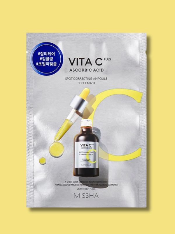 MISSHA Vita C Plus Spot Correcting Ampoule Sheet Mask 26ml-0