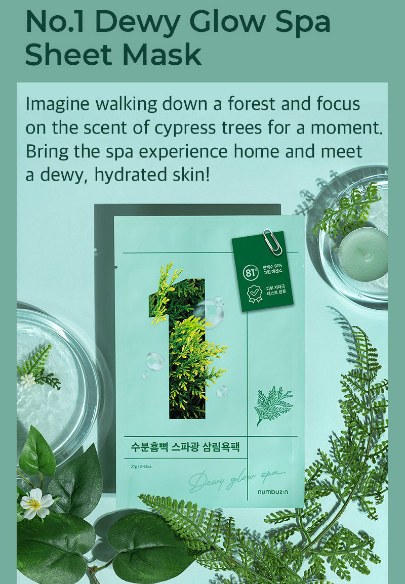 numbuzin No.1 Dewy Glow Spa Sheet Mask-2