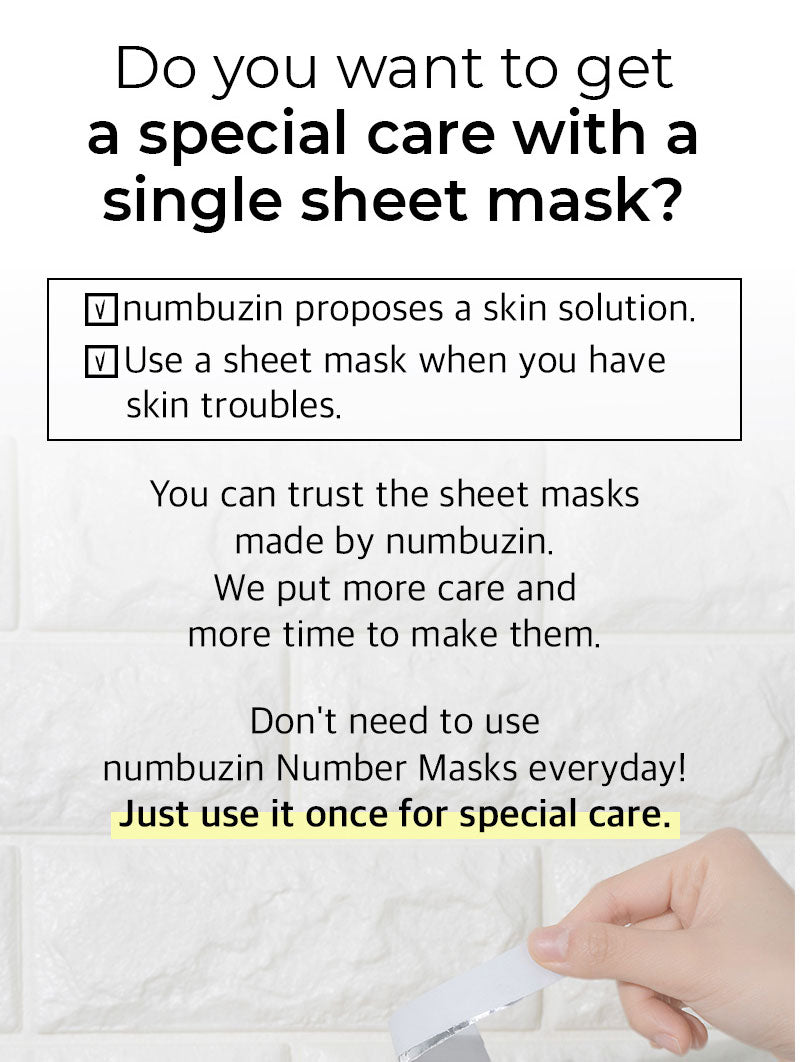 numbuzin No.1 Dewy Glow Spa Sheet Mask-3