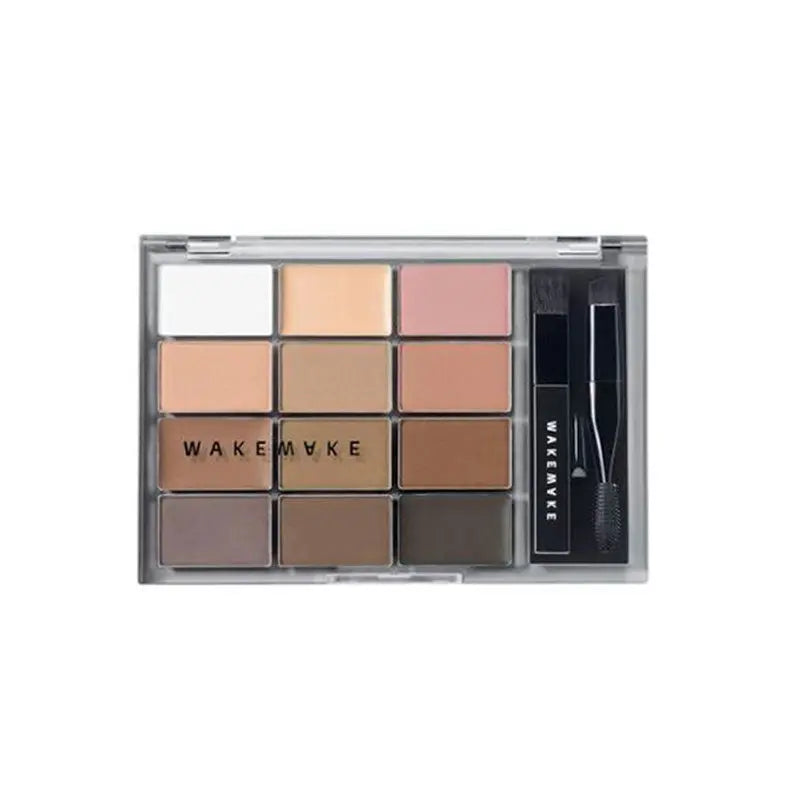 WAKEMAKE Soft Drawing Brow Palette 12g-1